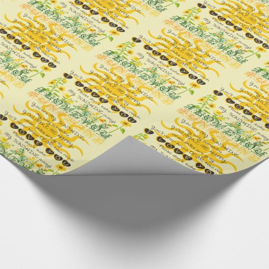 Papier Cadeau Vous êtes mon soleil (Coin)