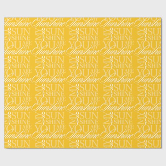 Papier Cadeau Vous Êtes Mon Soleil (Plat)
