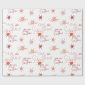 Papier Cadeau Vous êtes mon soleil en rouge (Plat)