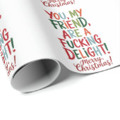 Papier Cadeau Vous êtes un délice de Noël (Coin rond)