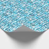 Papier Cadeau Vous êtes un moyen M. Grinch Motif bleu (Coin)