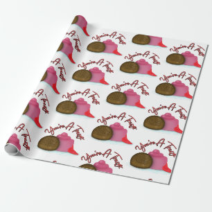 Papier Cadeau Vous êtes une fraise remplie de friandises pour la