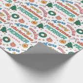 Papier Cadeau Vous Faîtes Chaque Joyeux Noël | Cute Rétro (Coin)