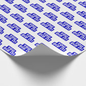 Papier Cadeau Vous L'Avez Fait Panneau Bleu (Coin)