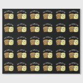 Papier Cadeau Vous Me Complétez Funny Pain Beurre Pun Basse Bass (Plat)