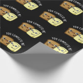 Papier Cadeau Vous Me Complétez Funny Pain Beurre Pun Basse Bass (Coin)