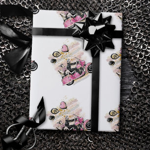 Papier Cadeau Vous Rock Mon Monde   Sublimation de motocyclette 