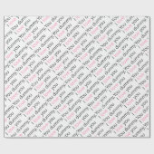 Papier Cadeau vous simulacre, je t'aime (Plat)