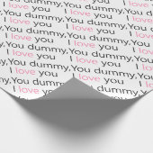 Papier Cadeau vous simulacre, je t'aime (Coin)