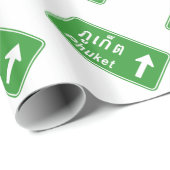 Papier Cadeau Voyage à Phuket ⚠ véhicule routier thaïlandais ⚠ (Coin rond)