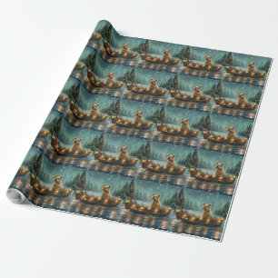 Papier Cadeau Voyage de fête de Noël du Cairn Terrier