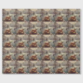 Papier Cadeau Voyage de Noël de Boxer (Plat)