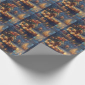 Papier Cadeau Voyage de Noël du Cocker Spaniel (Coin)