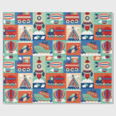 Papier Cadeau Voyage des enfants (Plat)