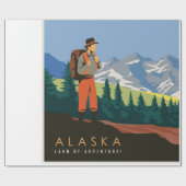 Papier Cadeau Voyage en Alaska (Plat)