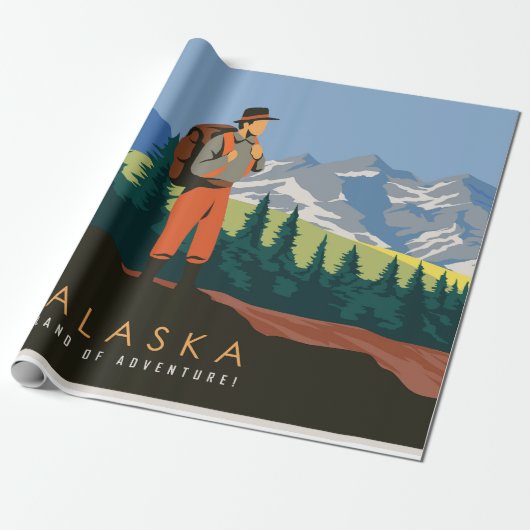 Papier Cadeau Voyage en Alaska (Déroulé)