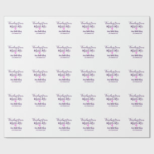 Papier Cadeau Voyage enterrement de vie de jeune fille ajouter n