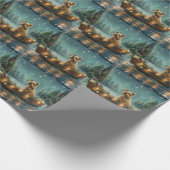 Papier Cadeau Voyage festif de Noël de Cairn Terrier (Coin)