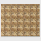 Papier Cadeau Voyage historique : 1746 Carte du monde (Plat)