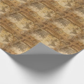 Papier Cadeau Voyage historique : 1746 Carte du monde (Coin)