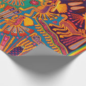 Papier Cadeau Voyage tribal maya mexicain de Boho d'art d'Oaxaca (Coin)