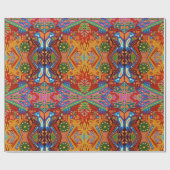 Papier Cadeau Voyage tribal maya mexicain de Boho d'art d'Oaxaca (Plat)