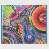 Papier Cadeau Voyage tribal maya mexicain de Boho d'art d'Oaxaca (Plat)