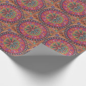 Papier Cadeau Voyage tribal maya mexicain de Boho d'art d'Oaxaca (Coin)