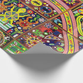 Papier Cadeau Voyage tribal maya mexicain de Boho d'art d'Oaxaca (Coin)