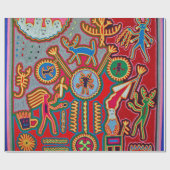 Papier Cadeau Voyage tribal maya mexicain de Boho d'art d'Oaxaca (Plat)