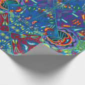 Papier Cadeau Voyage tribal maya mexicain de Boho d'art d'Oaxaca (Coin)