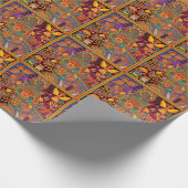 Papier Cadeau Voyage tribal maya mexicain de Boho d'art d'Oaxaca (Coin)