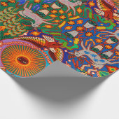 Papier Cadeau Voyage tribal maya mexicain de Boho d'art d'Oaxaca (Coin)