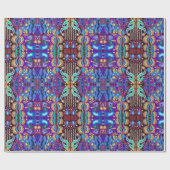 Papier Cadeau Voyage tribal maya mexicain de Boho d'art d'Oaxaca (Plat)