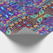 Papier Cadeau Voyage tribal maya mexicain de Boho d'art d'Oaxaca (Coin)