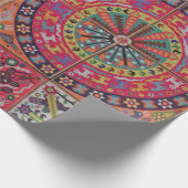 Papier Cadeau Voyage tribal maya mexicain de Boho d'art d'Oaxaca (Coin)