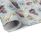 Papier Cadeau Voyage vers le Motif HOGWARTS™ (Coin rond)