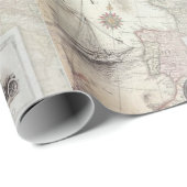 Papier Cadeau Voyage vintage  (Coin rond)