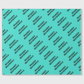 Papier Cadeau Vrai bleu turquoise bleu vert Sud-ouest couleur so (Plat)