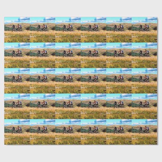 PAPIER CADEAU VTT (Plat)