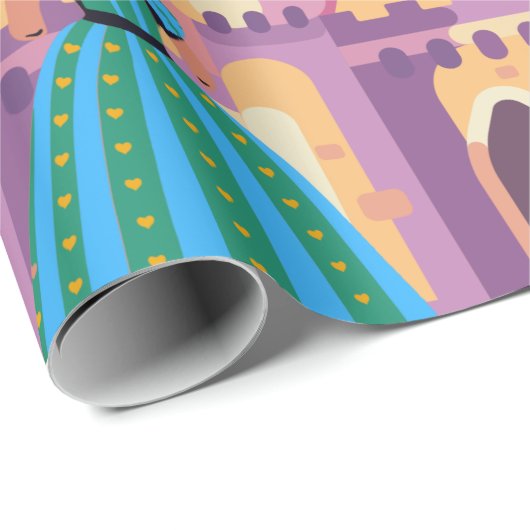 Papier Cadeau Vue Conte Fée (Coin rond)