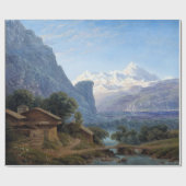 Papier Cadeau Vue de Karl Friedrich Schinkel de Mont Blanc (Plat)