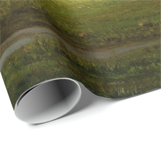 Papier Cadeau Vue de Marshfield, 1876 par Martin Johnson Heade (Coin rond)