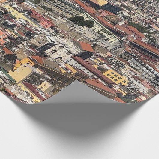 Papier Cadeau Vue de Naples, Italie (Coin)