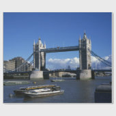 Papier Cadeau Vue des années 1990 sur Tower Bridge (Plat)