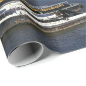 Papier Cadeau Vue des années 1990 sur Tower Bridge (Coin rond)