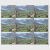 Papier Cadeau Vue du lac Apache (Plat)