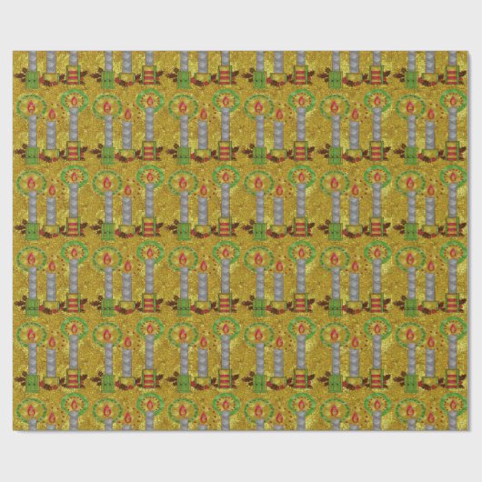 Papier Cadeau Vue hiver (Plat)