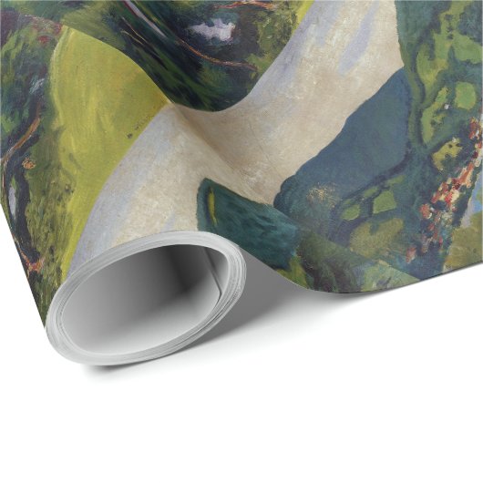 Papier Cadeau Vue Macke vintage Août Du Tegernsee (Coin rond)