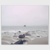 Papier Cadeau Vue magnifique sur la plage (Plat)